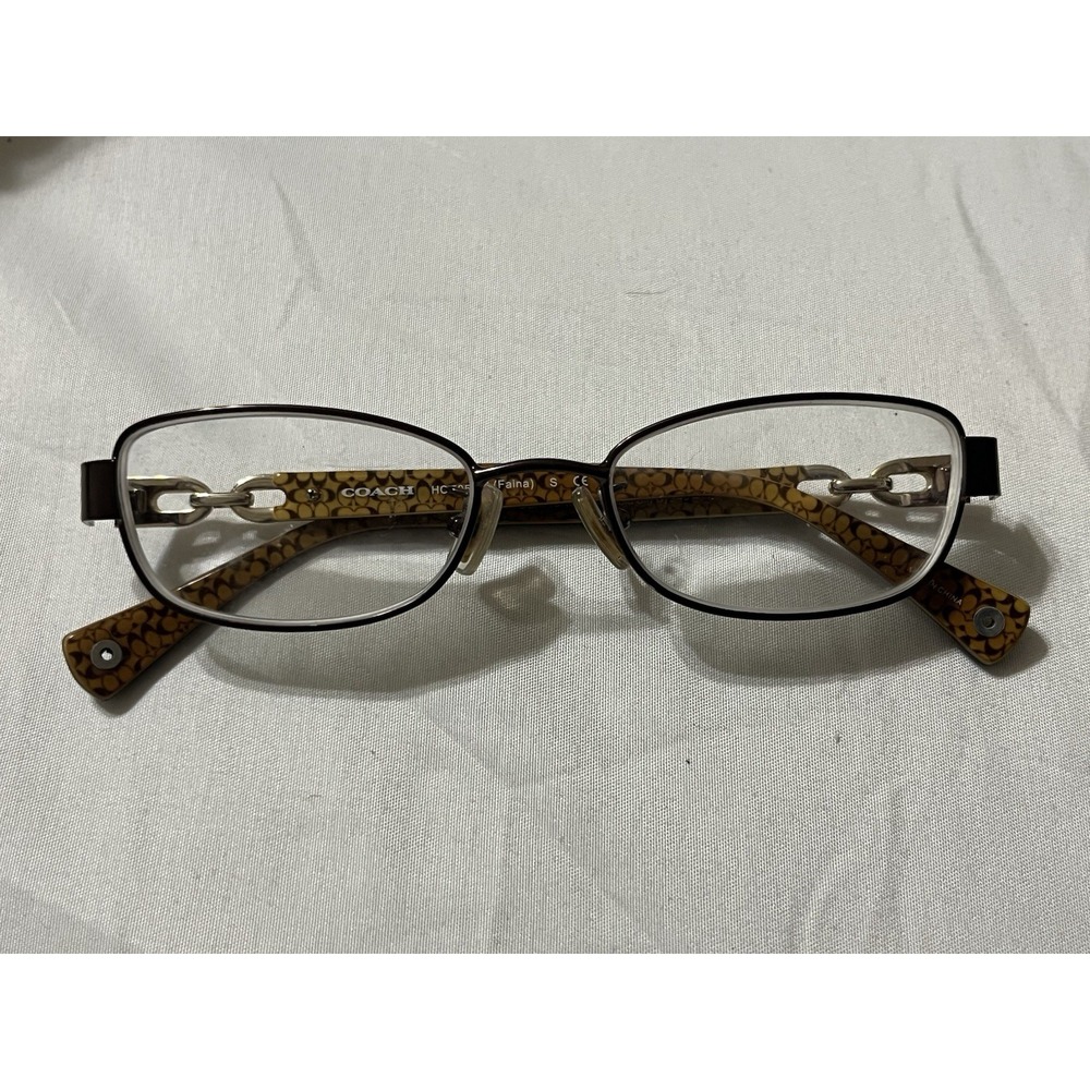Coach HC 5054 Faina 9187  49-17-135 Brown Full Rim Eyeglasses Frame